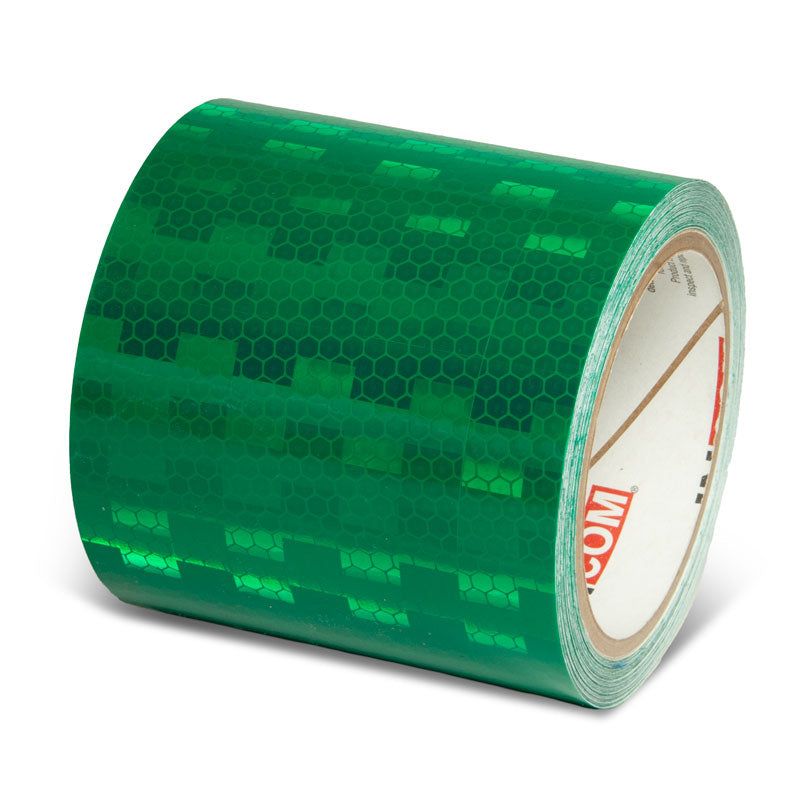 Green  4 in x 30 ft Prismatic Solid Color Engineer Grade Reflective Adhesive Tape 