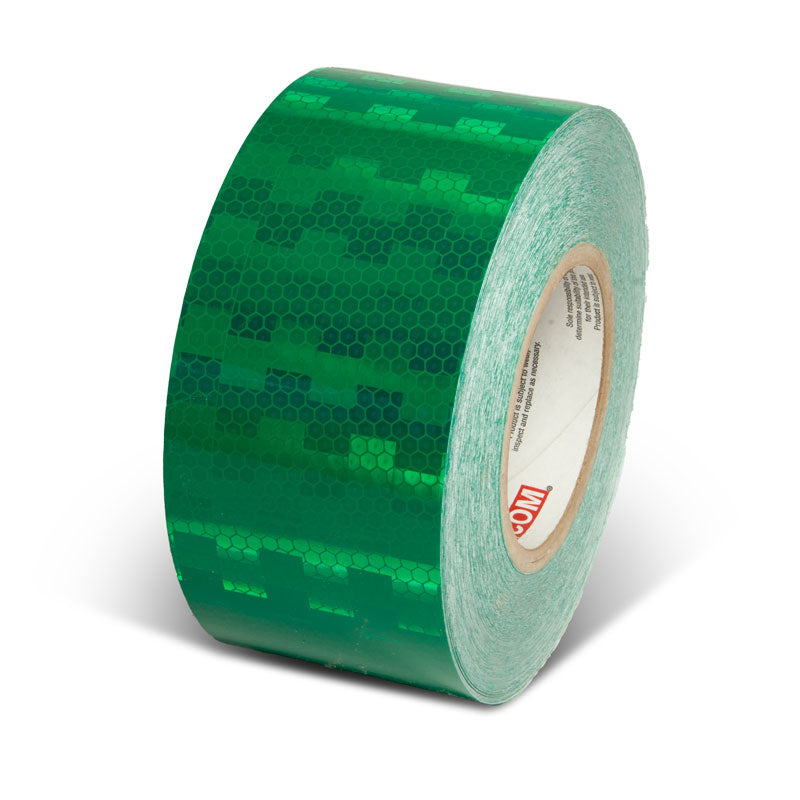 Green  3 in x 150 ft Prismatic Solid Color Engineer Grade Reflective Adhesive Tape 