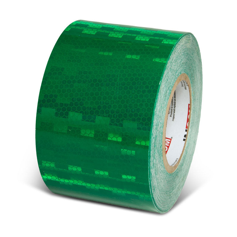Green  4 in x 150 ft Prismatic Solid Color Engineer Grade Reflective Adhesive Tape 