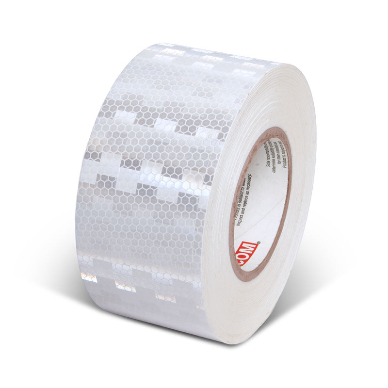 White  3 in x 150 ft Prismatic Solid Color Engineer Grade Reflective Adhesive Tape 