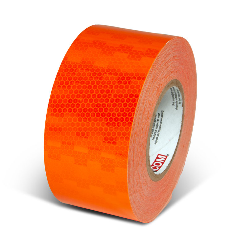 Orange  3 in x 150 ft Prismatic Solid Color Engineer Grade Reflective Adhesive Tape 