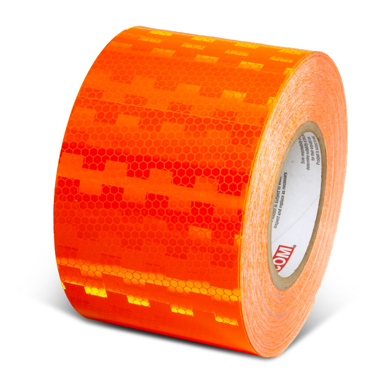 Orange  4 in x 150 ft Prismatic Solid Color Engineer Grade Reflective Adhesive Tape 