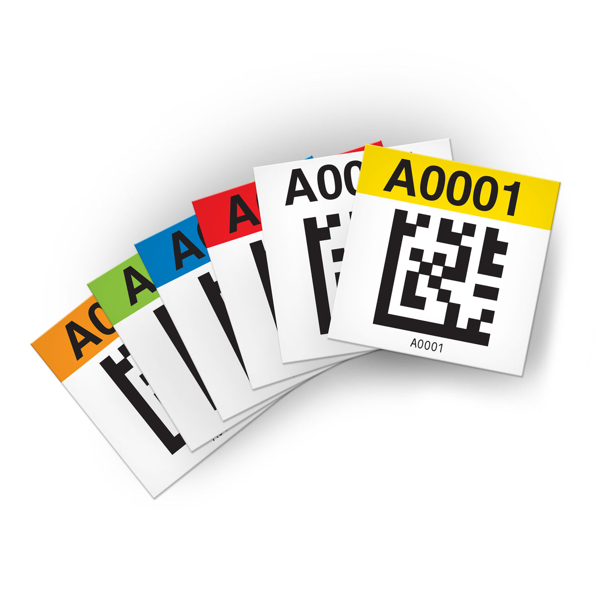 Ready to Use Consecutively Numbered and Lettered QR coded Magnetic Warehouse Racking Labels (3 in x 3 in)