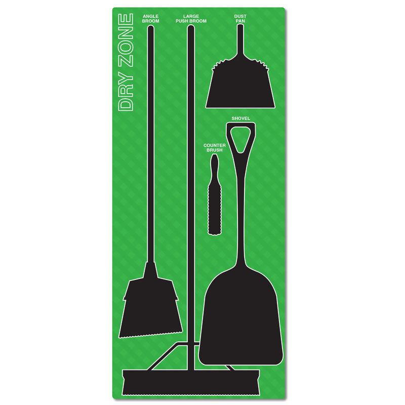  SB1001 5S Lean Dry Zone Organizational Shadowboard with Hanging Hardware  (30 in x 68 in)
