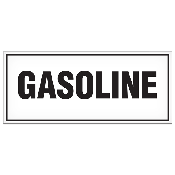 SB7010VL GASOLINE PrimeGuard® Adhesive VynMark™ Safety Decal (3 in x 7 in)