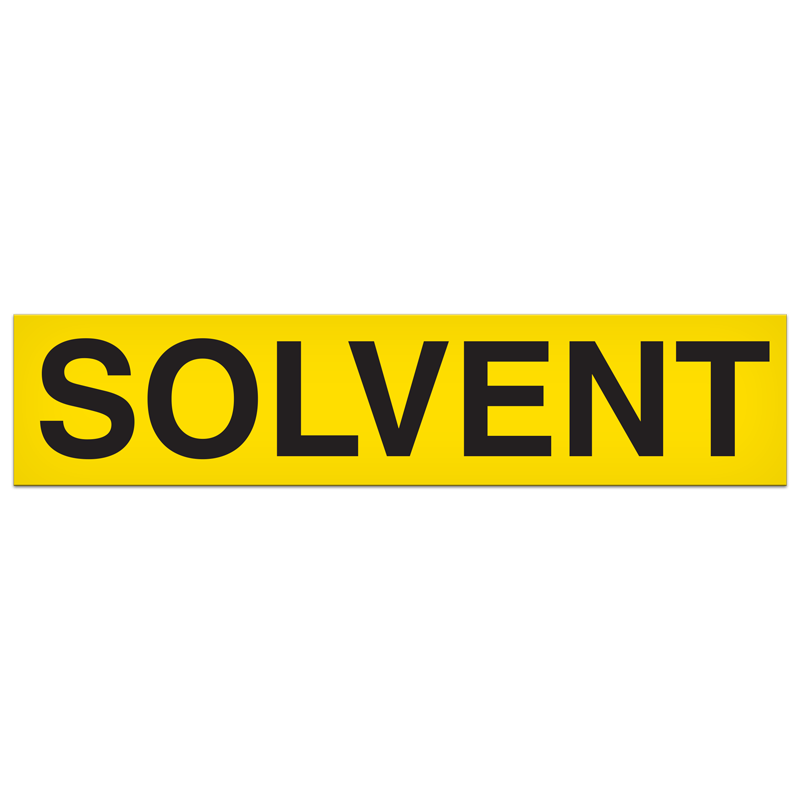 SB7034VL SOLVENT PrimeGuard® Adhesive VynMark™ Safety Decal (2 in x 9 in)
