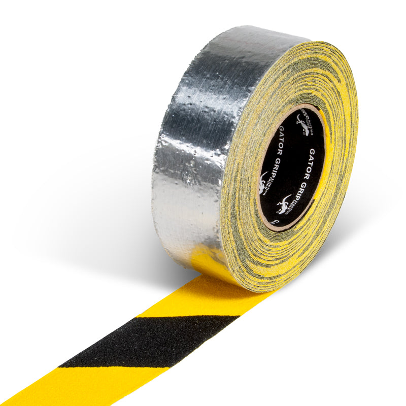 SG3902ALS Gator Grip® Conformable Foil Backed Yellow/Black Anti-Slip Grip Roll 46-grit Traction Tape (2 in x 60 ft)