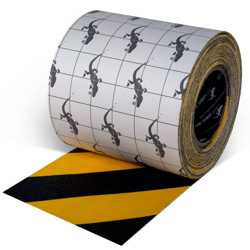 SG3906YB Gator Grip® Yellow/Black Stripe Anti-Slip Grip Roll 60-grit Traction Tape (6 in x 60 ft)