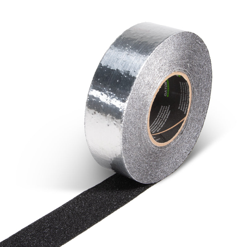 SG4102AL Gator Grip® Conformable Foil Backed Black Anti-Slip Grip Roll 46-grit Traction Tape (2 in x 60 ft)