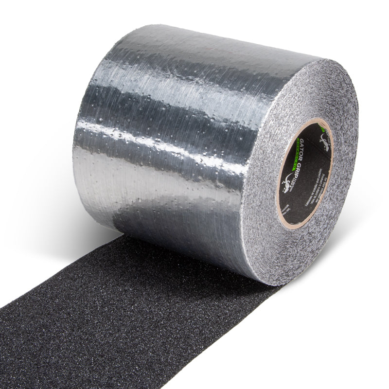 SG4106AL Gator Grip® Conformable Foil Backed Black Anti-Slip Grip Roll 46-grit Traction Tape (6 in x 60 ft)