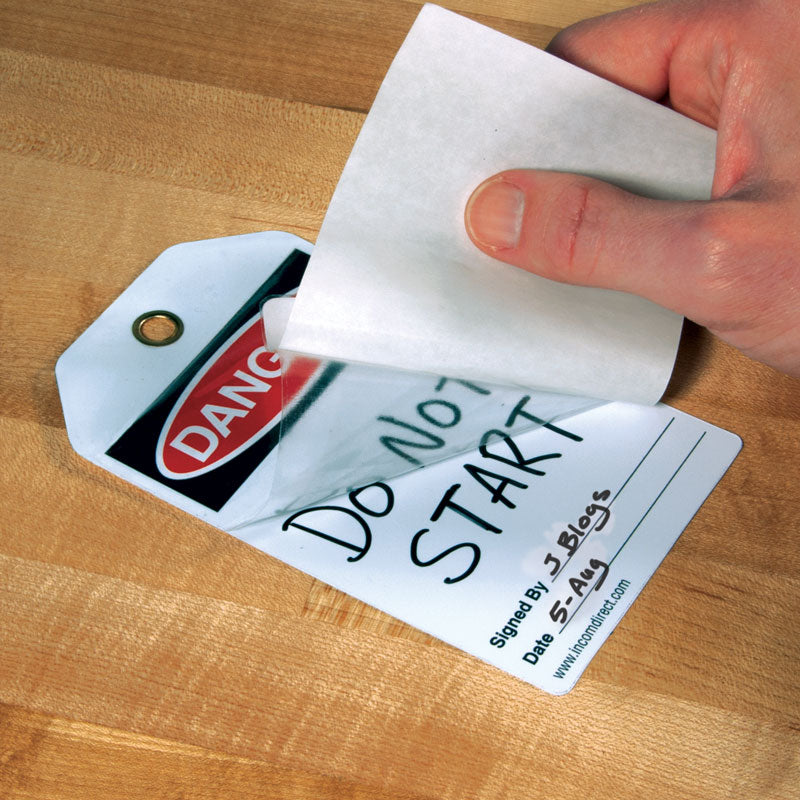 Appliacation image of the laminating flap in use