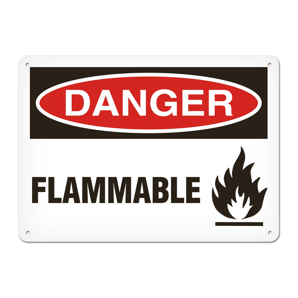 DANGER FLAMMABLE PrimeGuard Traditional OSHA Style Safety Sign