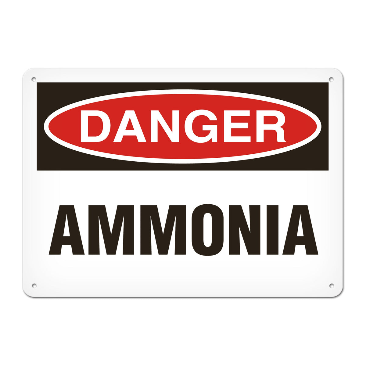 DANGER AMMONIA PrimeGuard Traditional OSHA Style Safety Sign