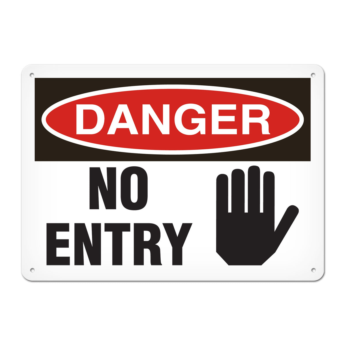 DANGER NO ENTRY PrimeGuard Traditional OSHA Style Safety Sign