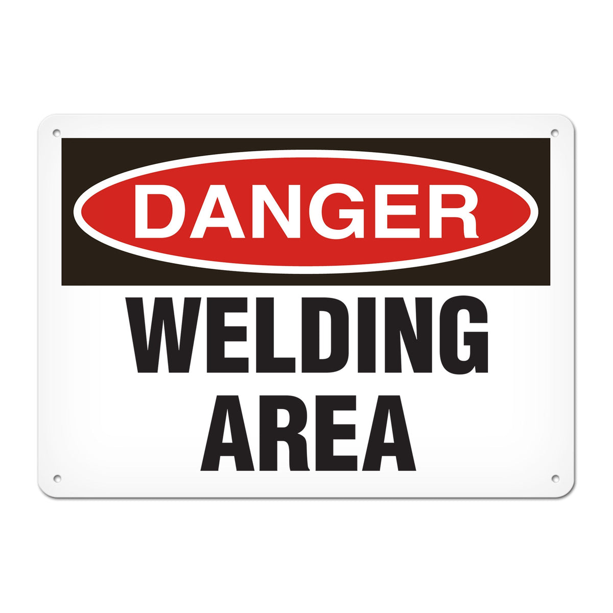 DANGER WELDING AREA PrimeGuard Traditional OSHA Style Safety Sign