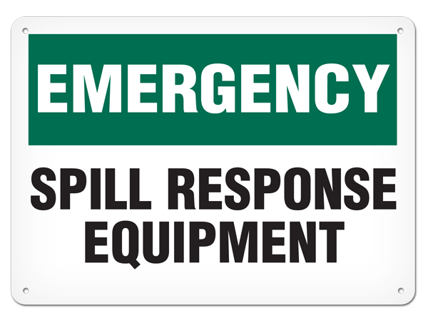 EMERGENCY SPILL KIT PrimeGuard® Safety Sign