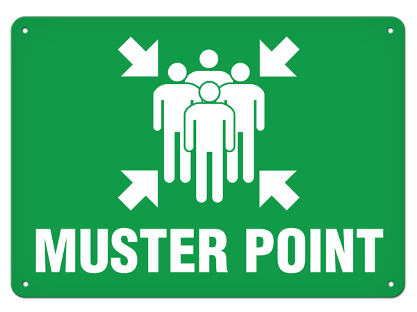 MUSTER POINT PrimeGuard® Safety Sign