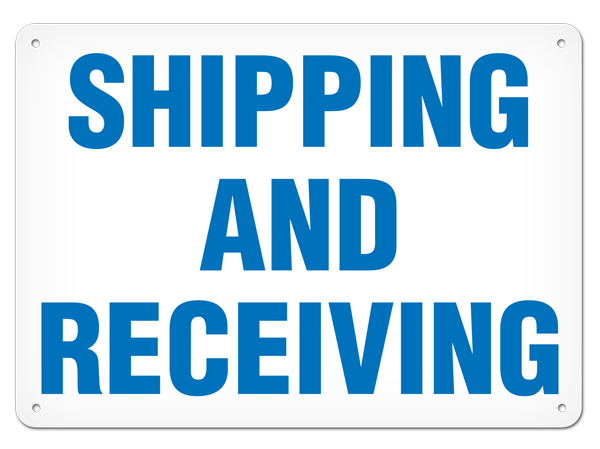 SHIPPING / RECEIVING PrimeGuard® Safety Sign