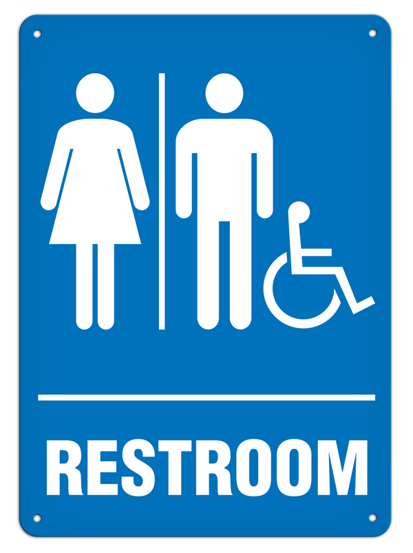 MIXED GENDER ACCESSIBLE RESTROOM PrimeGuard® Safety Sign