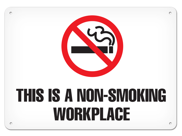 NON SMOKING WORKPLACE PrimeGuard® Safety Sign