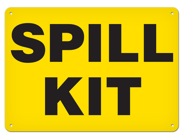 SPILL KIT PrimeGuard® Safety Sign