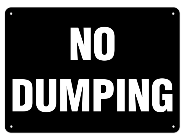 NO DUMPING PrimeGuard® Safety Sign