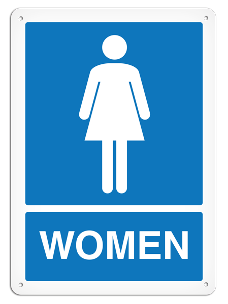WOMEN with Female Pictogram Restroom PrimeGuard® Safety Sign