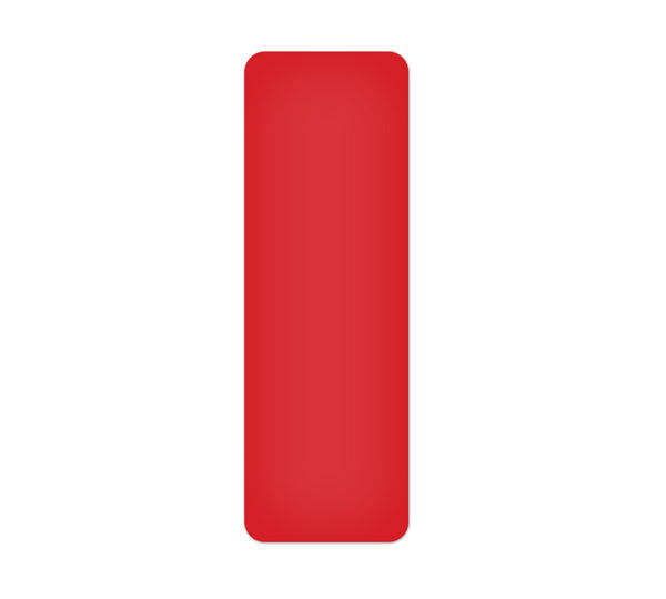  TM100R Red  "-" Shape 5S/Lean Tuff Mark™ High Traffic Durable Warehouse Adhesive Warehouse Floor and Position Markers (20 /pkg)