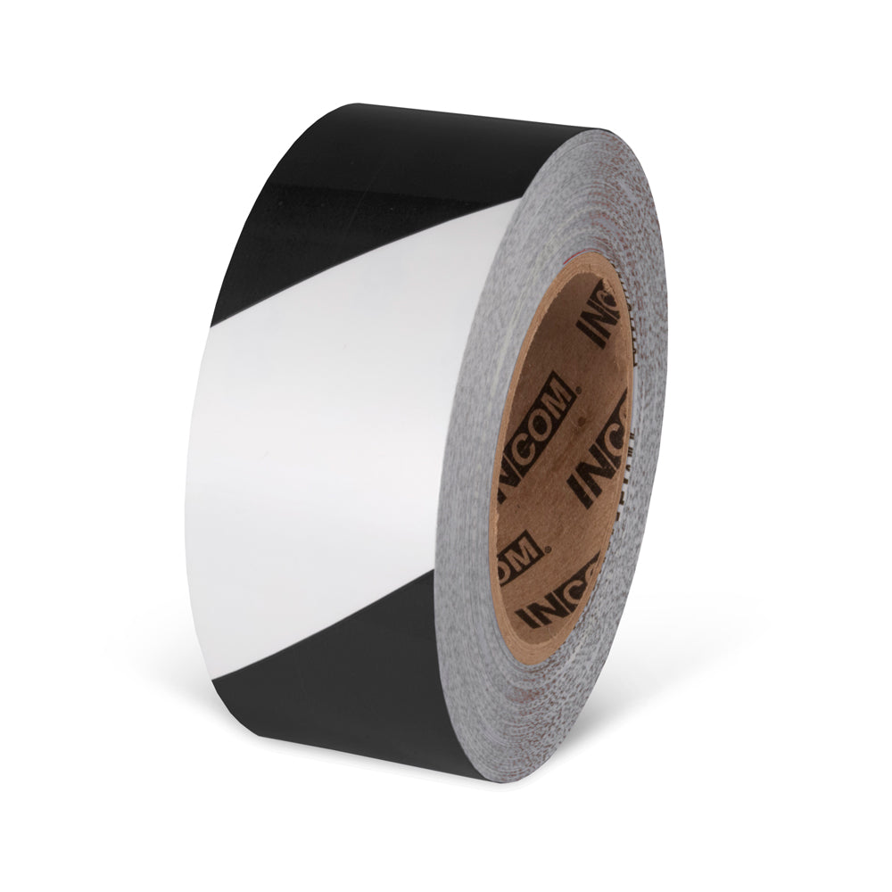 TM1202BW Black/White Tuffmark High Traffic Durable Warehouse Floor Marking Tape (2 in x 100 ft)