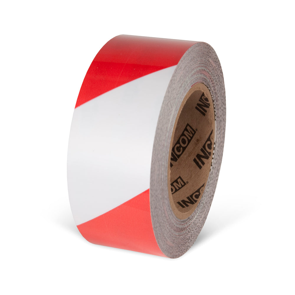 TM1202RW Red/White Tuffmark High Traffic Durable Warehouse Floor Marking Tape (2 in x 100 ft)