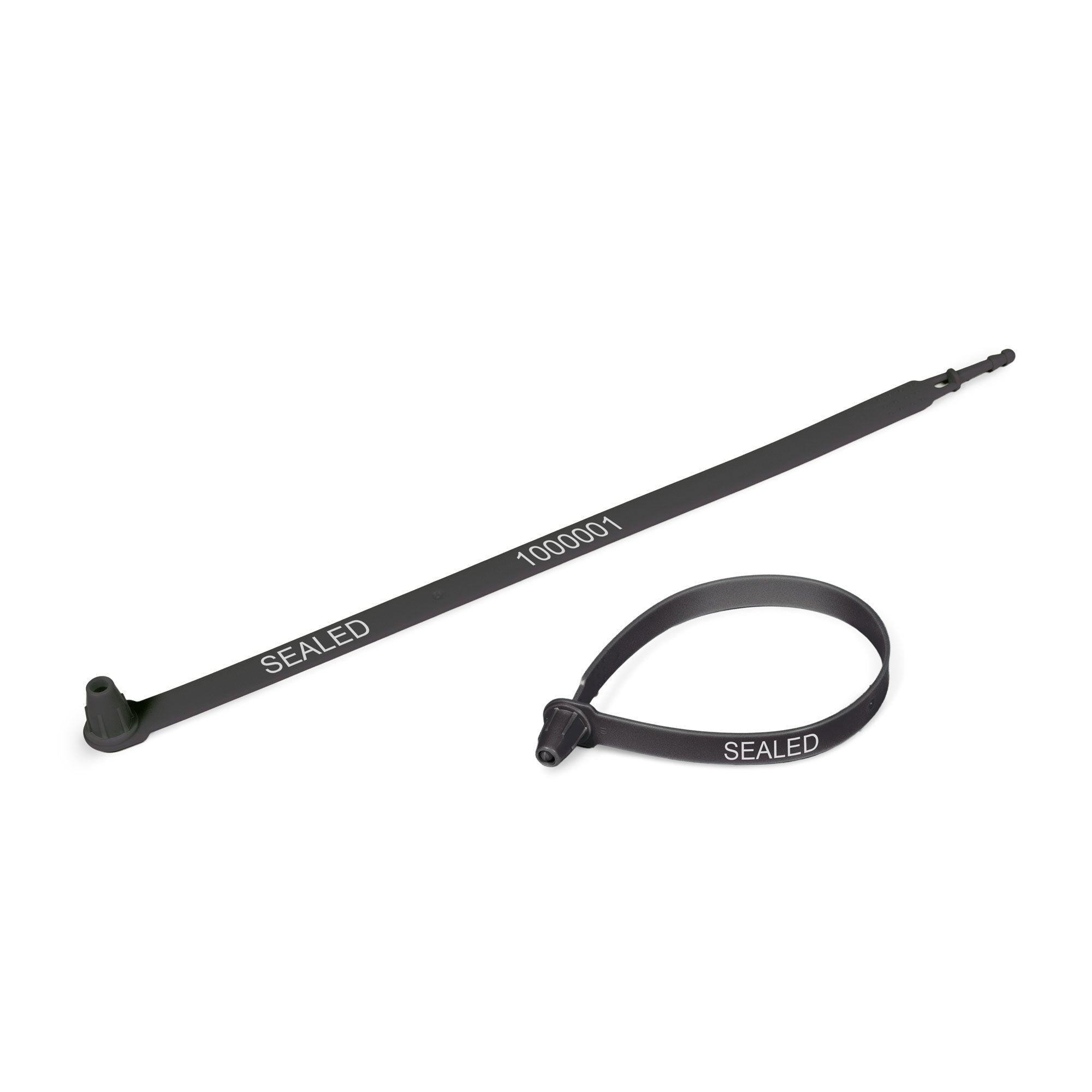 TS1000K Black Tamper Evident Plastic Transport Trailer and Security Seals (1,000 /case)