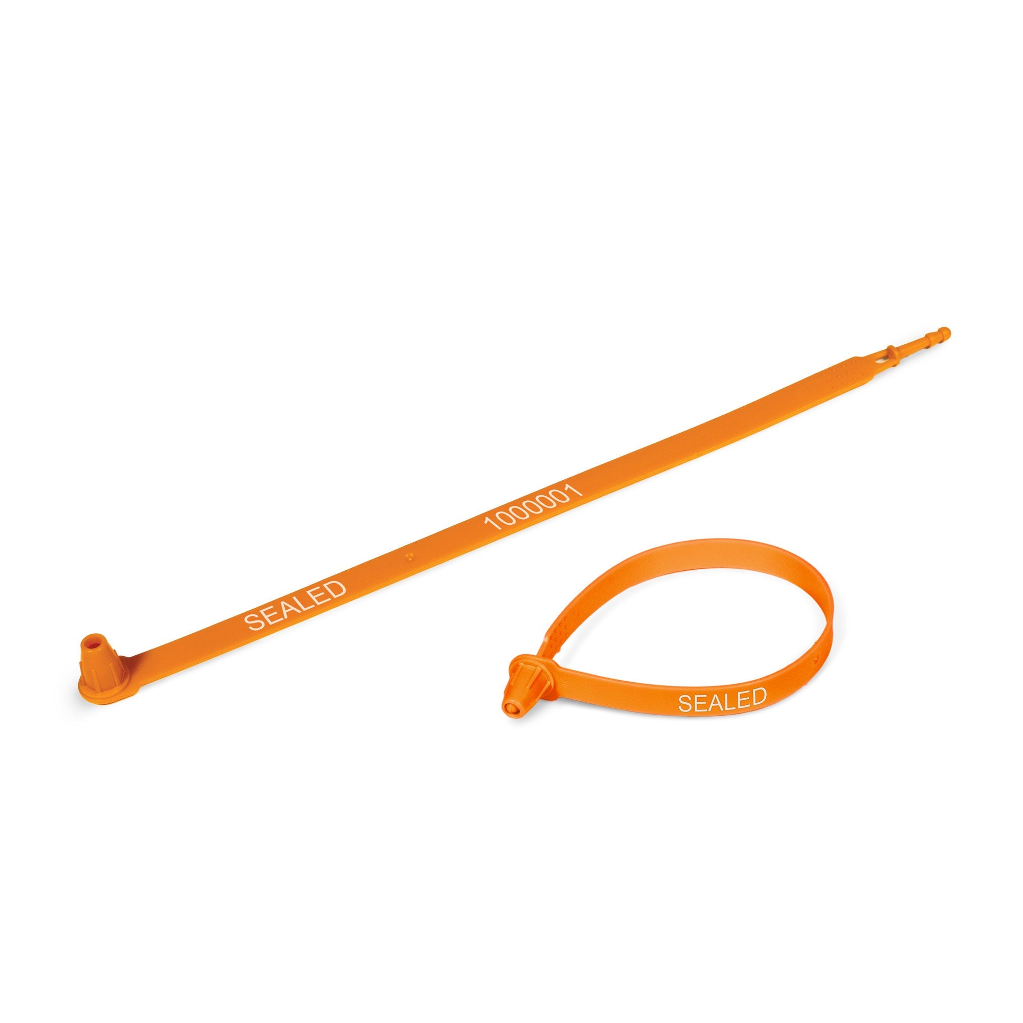 TS1000 Orange Tamper Evident Plastic Transport Trailer and Security Seals (1,000 /case)