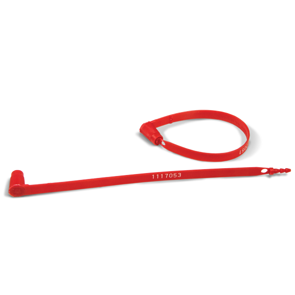 TS1000R Red Dual-Lock Tamper Evident Transport Trailer and Security Seals (1,000 /case)