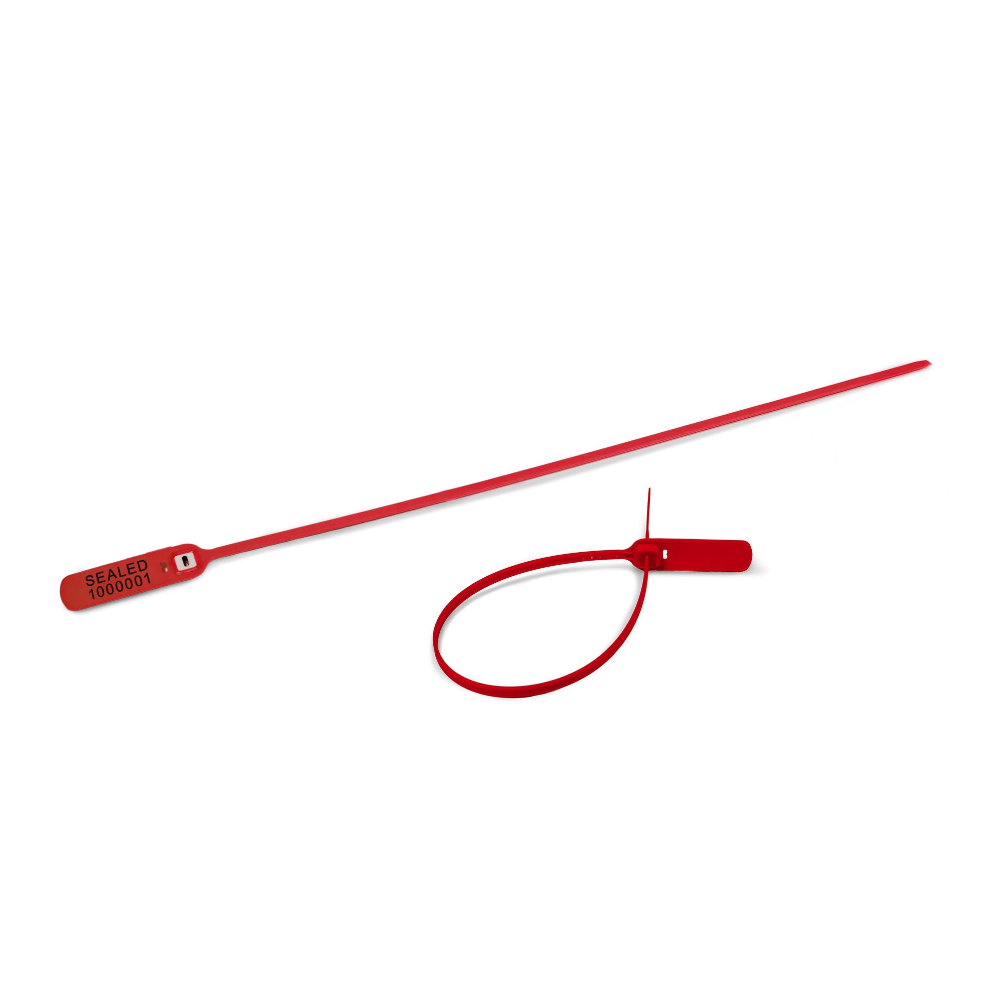 TS1500R Red Heavy Duty Plastic Tamper Evident Transport Trailer and Security Seals (1,000 /case)