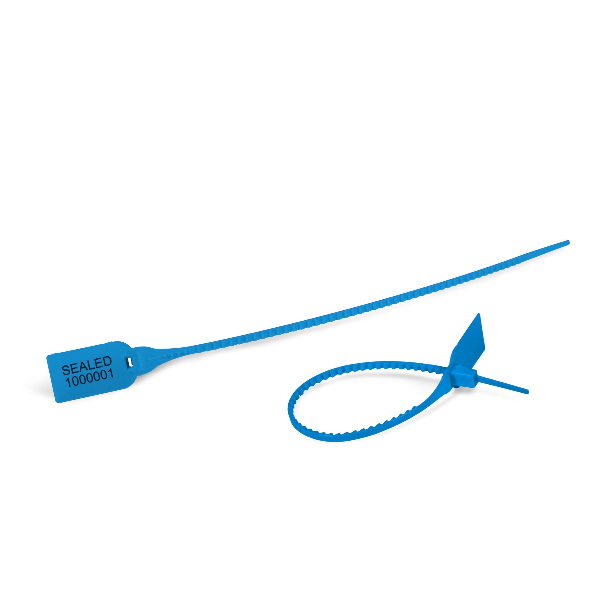 TS3500B Blue Tamper Evident Plastic Pull Tight Security Seals (1,000 /case)