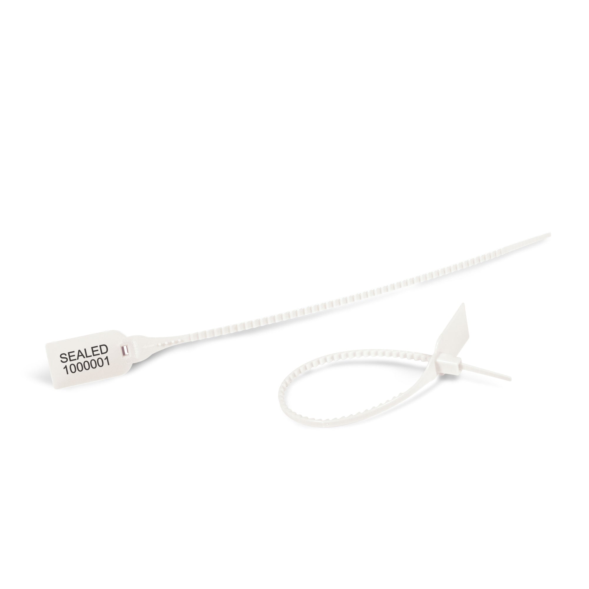 TS3500W White Tamper Evident Plastic Pull Tight Security Seals (1,000 /case)