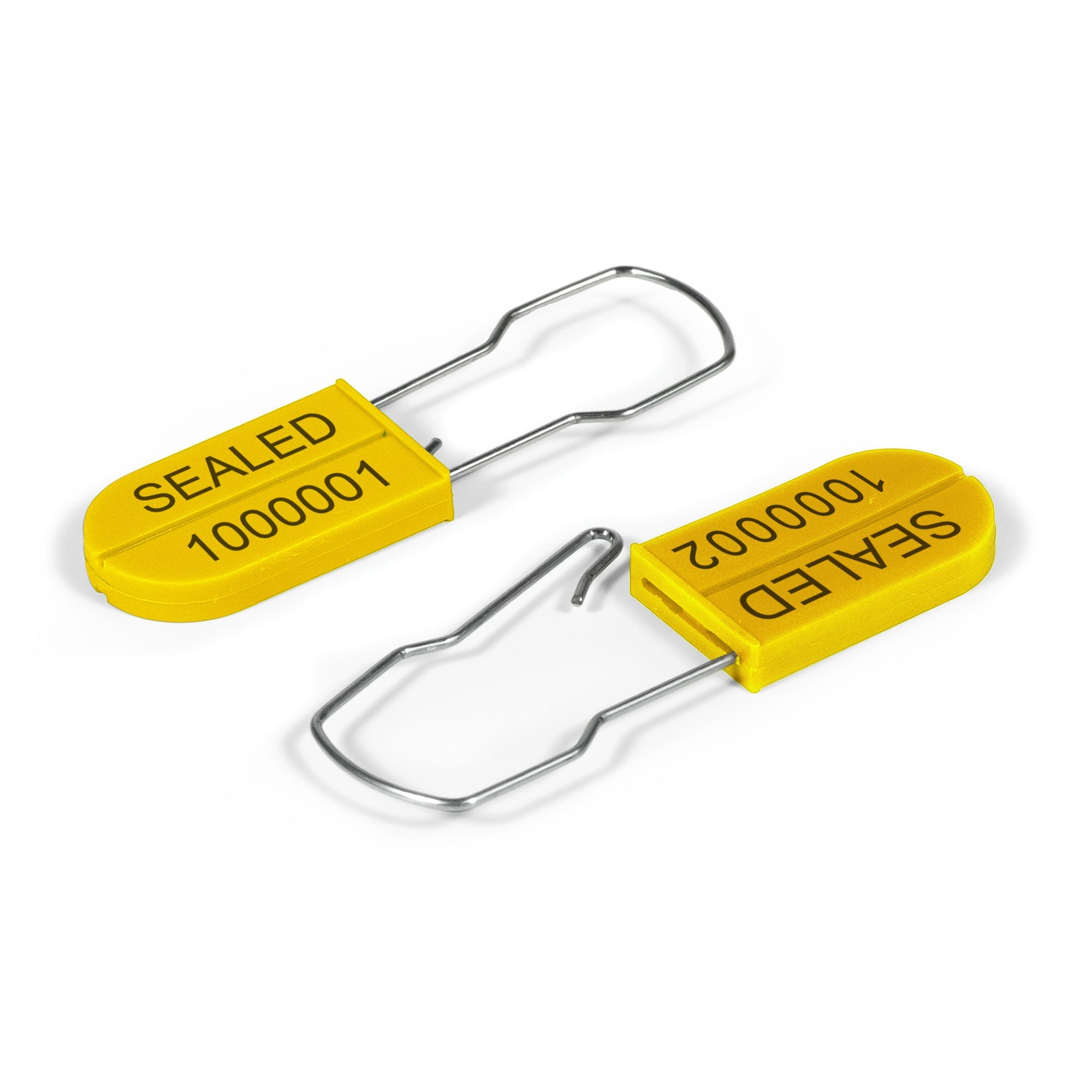 TS4000Y Yellow Padlock Plastic and Metal Security Seals (1,000 /case)