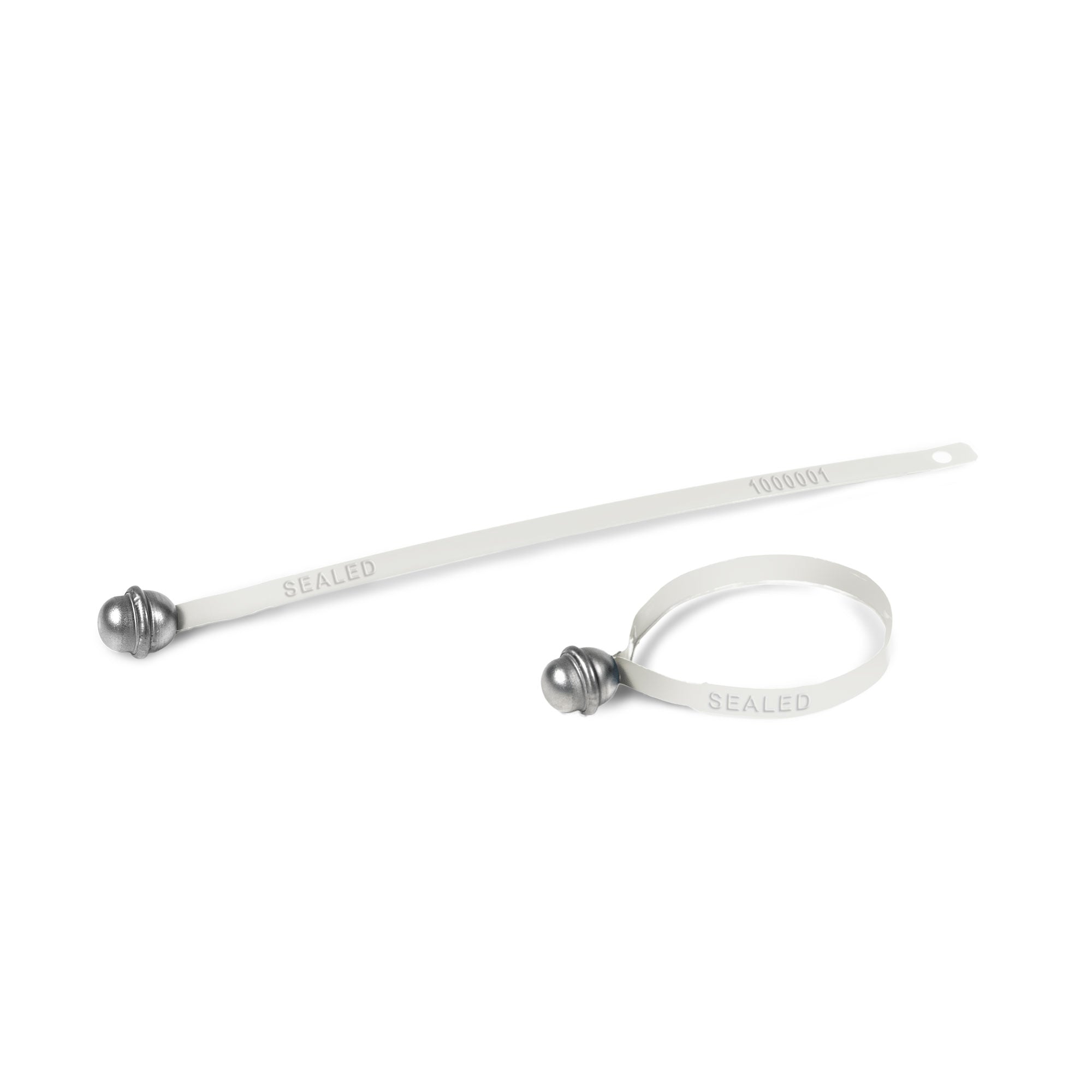 TS4500W White Tinplate Metal Tamper Evident Transport Trailer and Security Seals (1,000 /case)