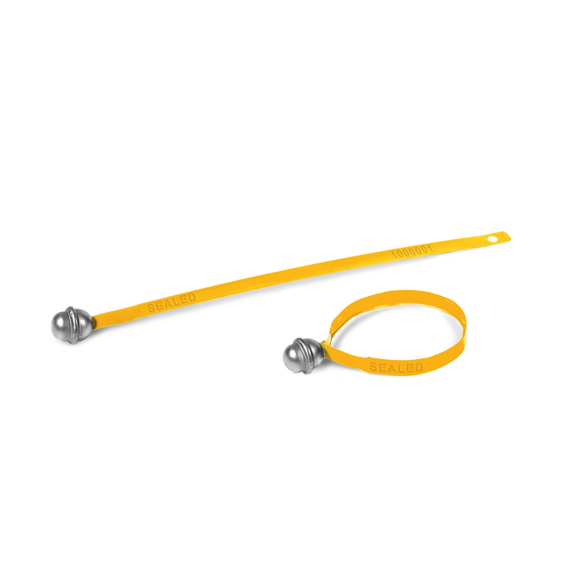TS4500Y Yellow Tinplate Metal Tamper Evident Transport Trailer and Security Seals (1,000 /case)