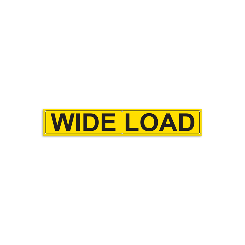 TS8003B WIDE LOAD Over-Dimensional Load Heavy Haul Transport Signage and Decals (12 in x 72 in)