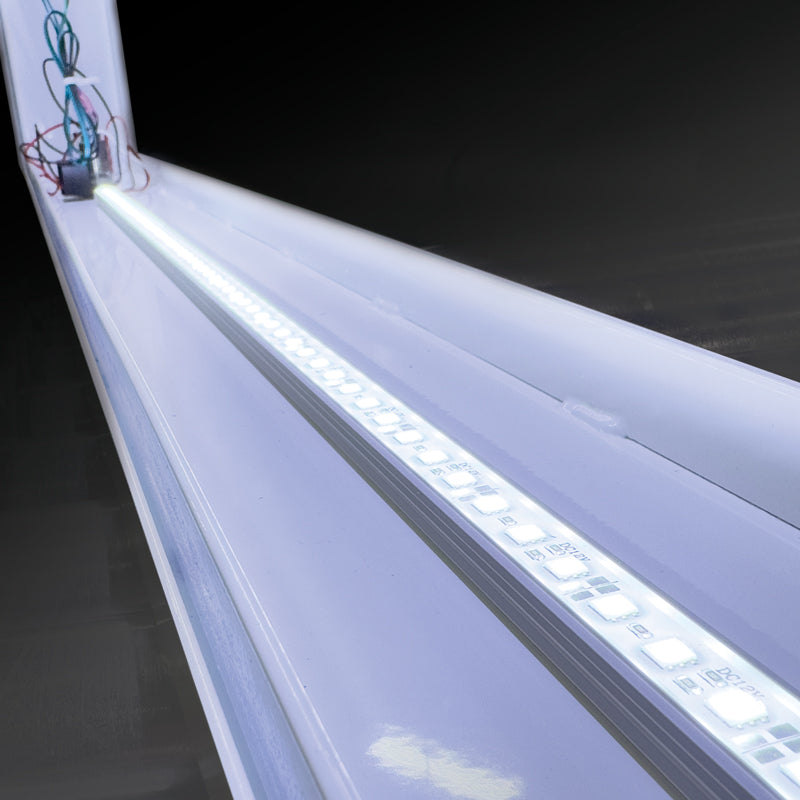 TS8130 Vehicle Mountable Illuminated Light-Up Pilot Car Sign Frame (72 in x 24 in x 5.5 in) close up of light bar