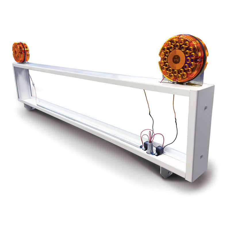TS8130 Vehicle Mountable Illuminated Light-Up Pilot Car Sign Frame (72 in x 24 in x 5.5 in)