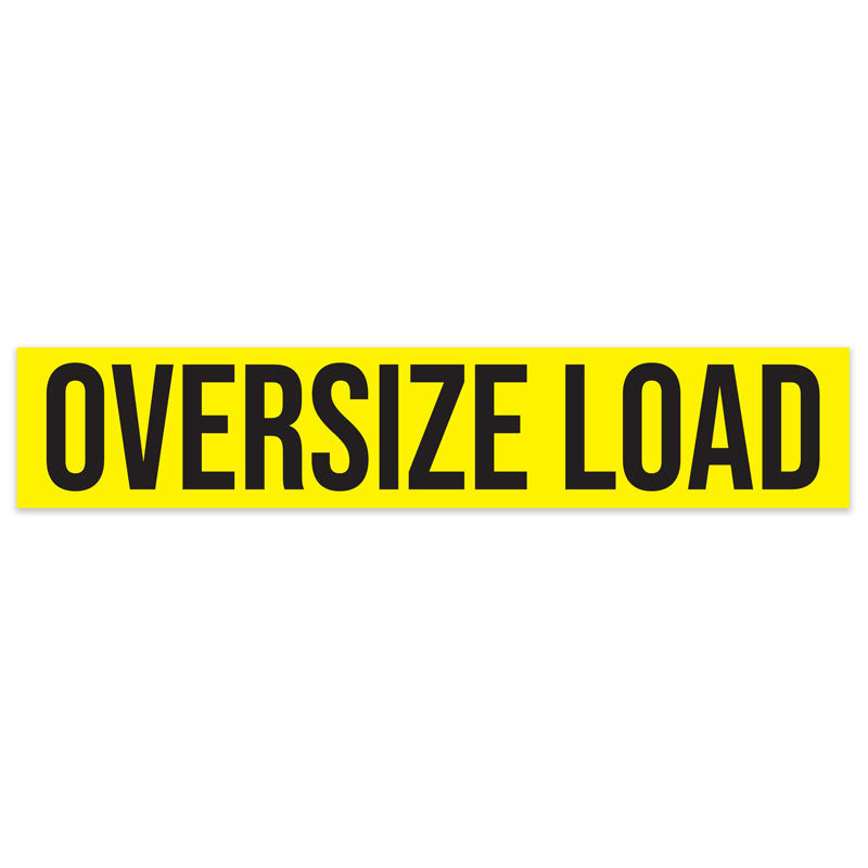 TS8133 Illuminated Light-Up Pilot Car Sign Yellow/Black OVERSIZE LOAD Insert (71.5 in x 13.5 in) 