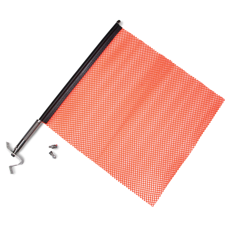 TS8335OR Stainless Steel Rod and Mounting Bracket for Orange Polyester Jersey Safety Flag (18 in x 18 in) Flag Included
