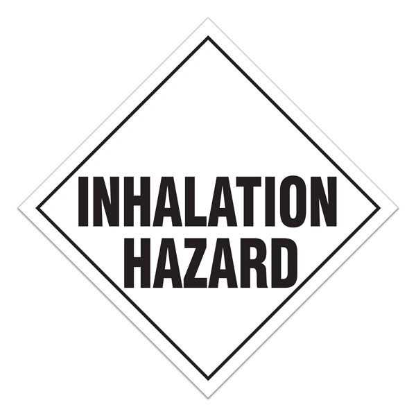 INHALATION HAZARD International TDG Dangerous Goods Placards (100 /pkg)