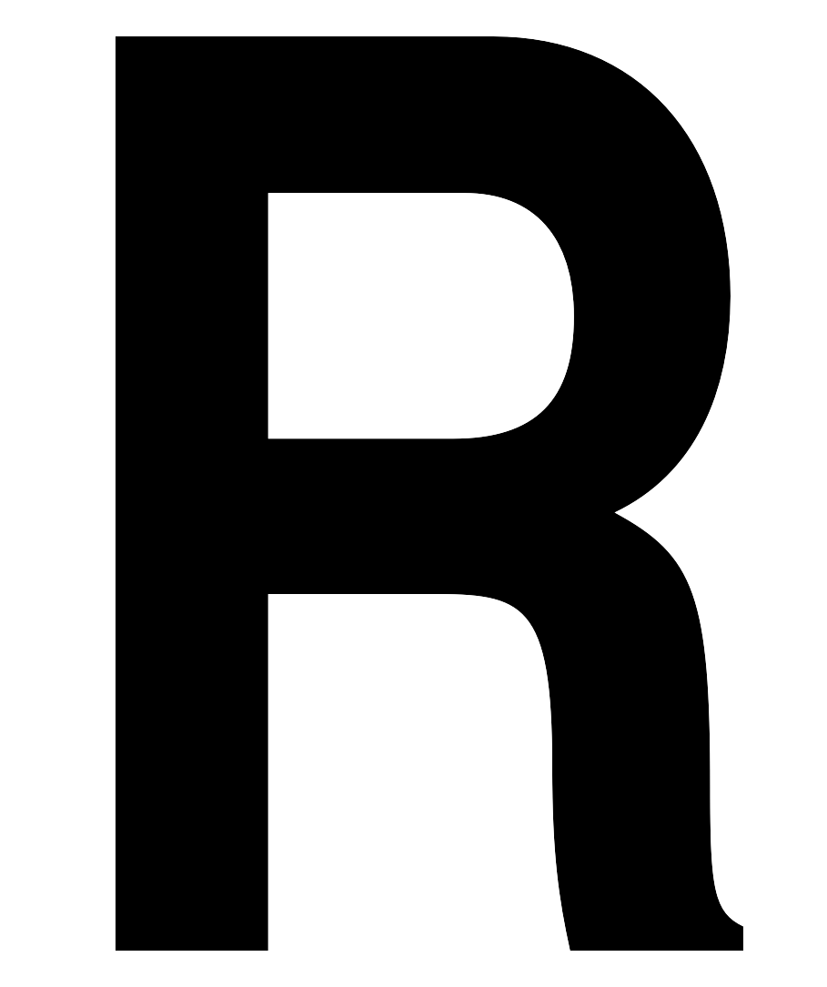 DC08PKR DC08PK-series Single Die Cut Black Individual Adhesiv VynMark™ 8 Inch High Letter (5 /pkg) Letter R